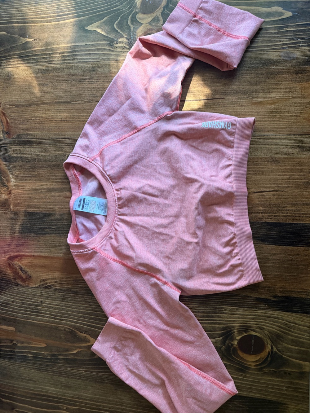Gymshark Blush Pink Seamless Long Sleeve Top